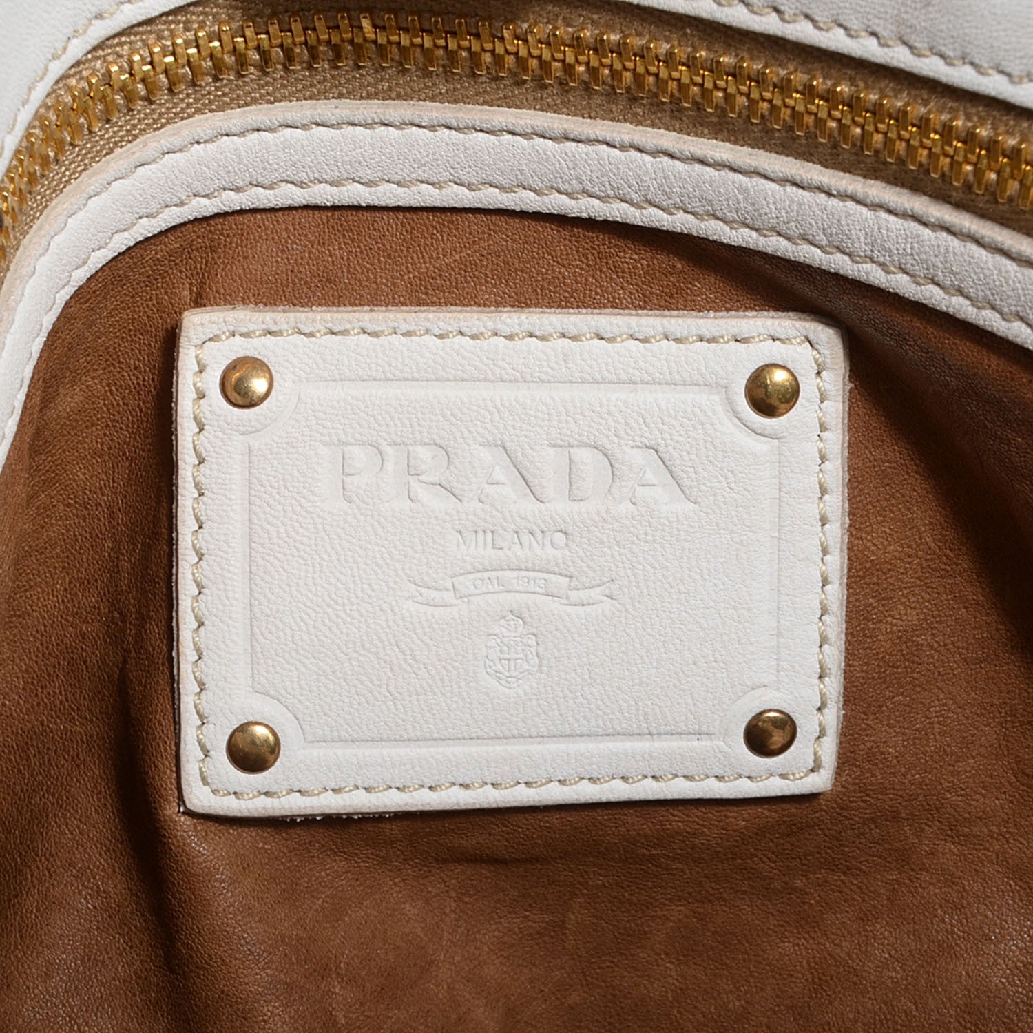 Prada Nappa Aviator Shopping Tote Talco 7 of 9