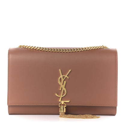 Saint Laurent Smooth Calfskin Medium Classic Monogram Kate Tassel Satchel Fauve 1 of 11