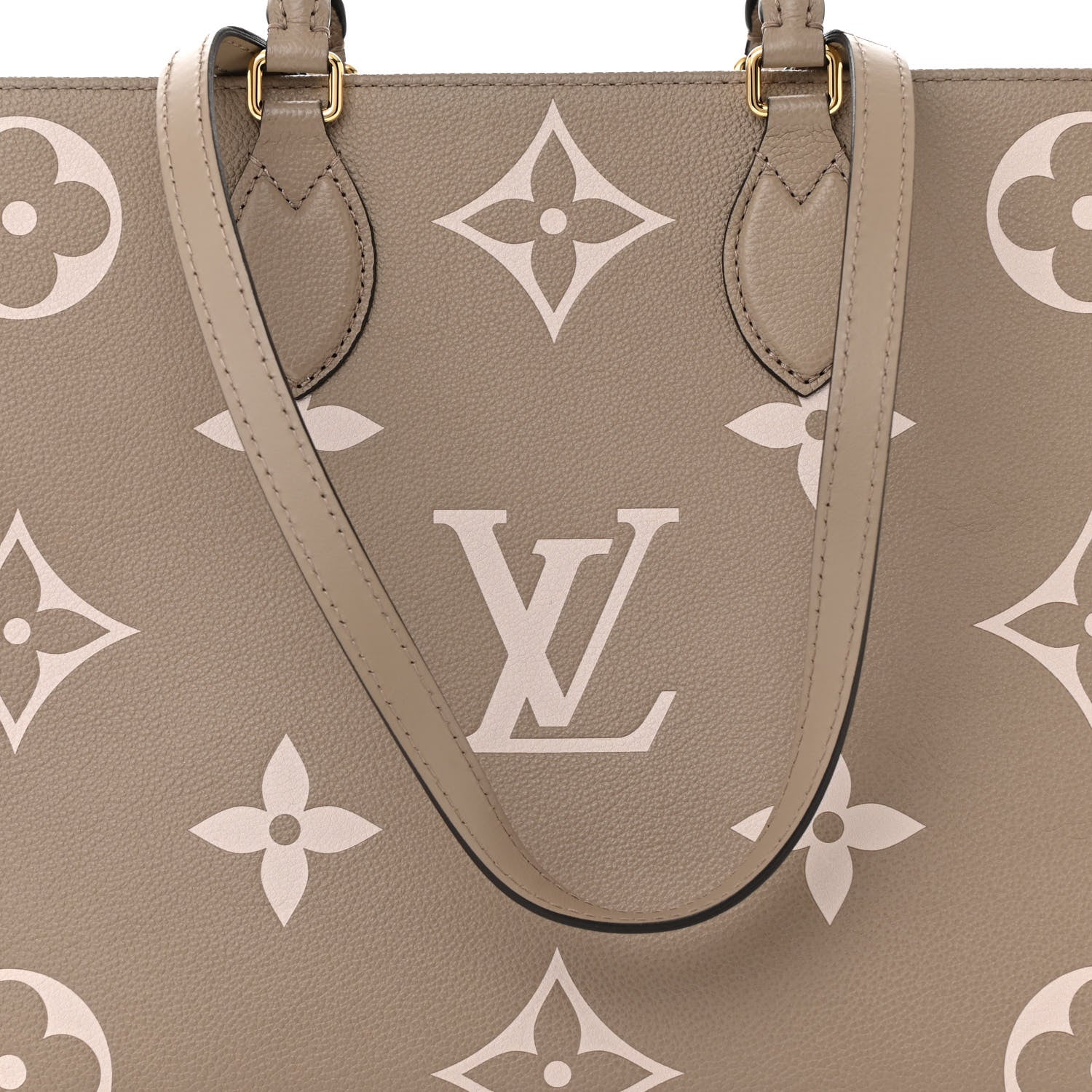 Louis Vuitton Empreinte Monogram Giant Onthego MM Tourterelle Creme 6 of 8