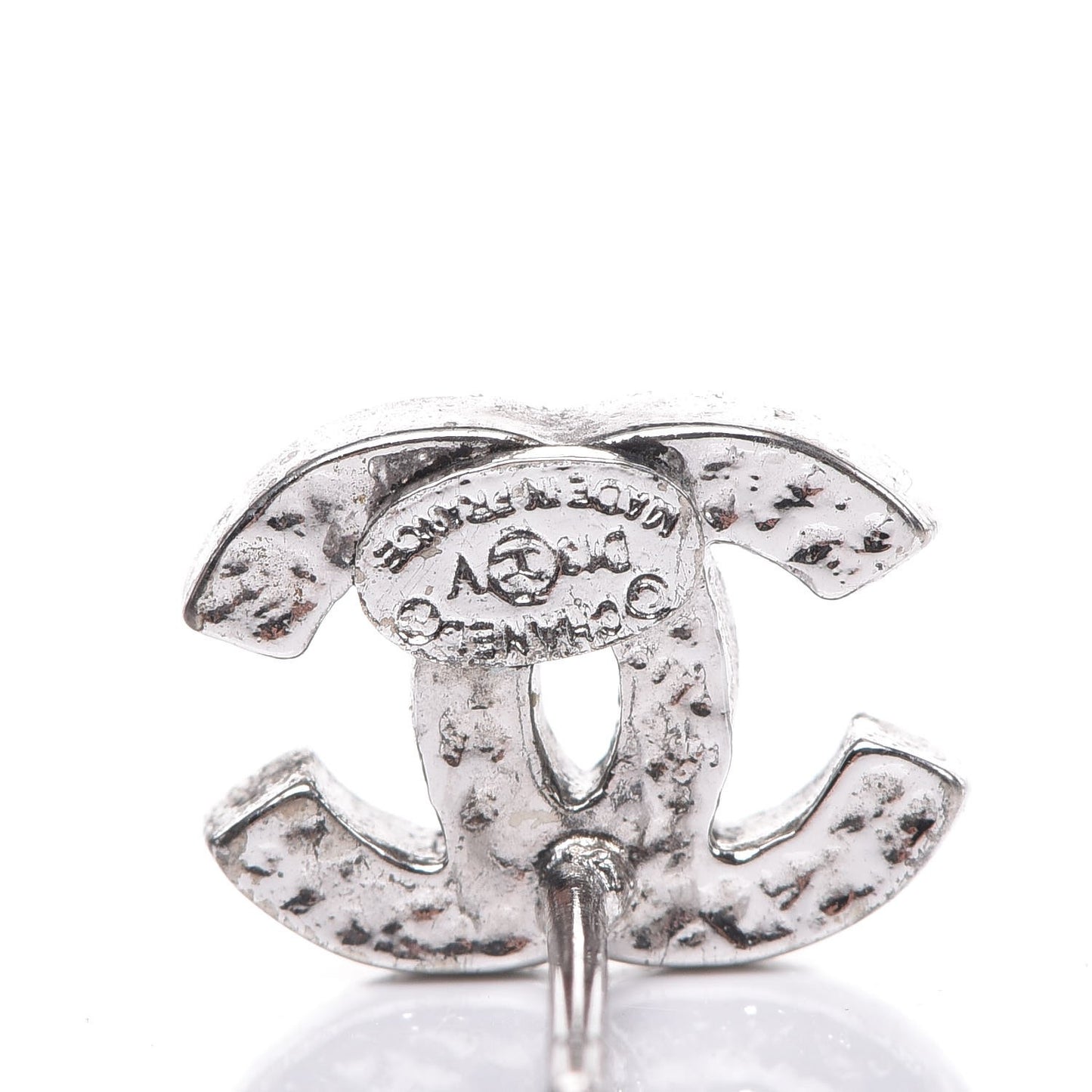 Crystal Mini Timeless CC Earrings Silver