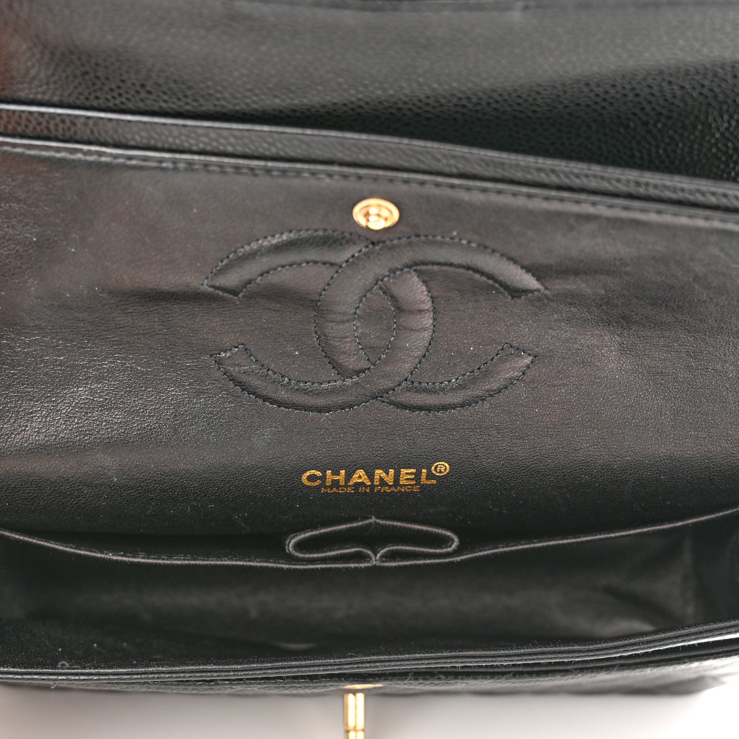 Chanel Caviar Quilted Medium Double Flap Black 5 of 10