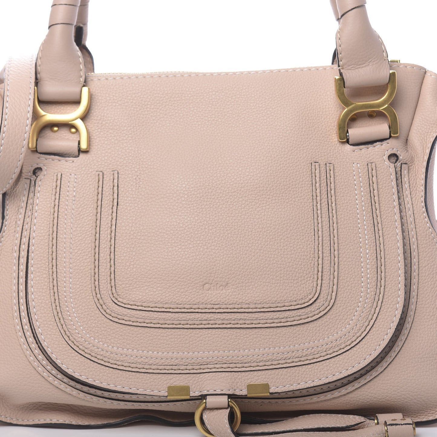 Calfskin Medium Marcie Satchel Blush Nude