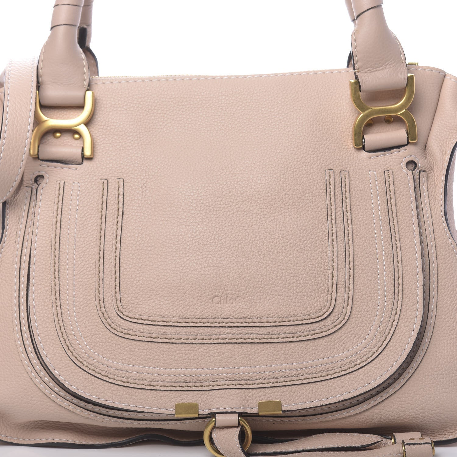 Chloe Calfskin Medium Marcie Satchel Blush Nude 10 of 10
