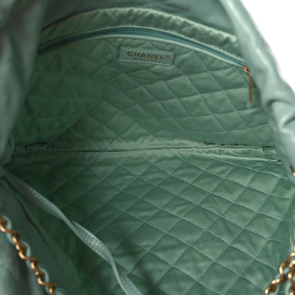 Chanel Shiny Calfskin Quilted Chanel 22 Light Green 6 of 11
