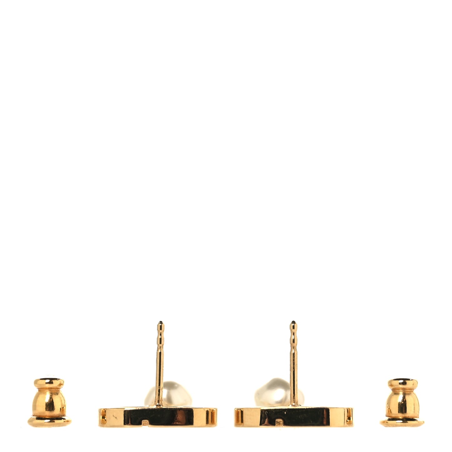 Pearl Petit CD Earrings Gold