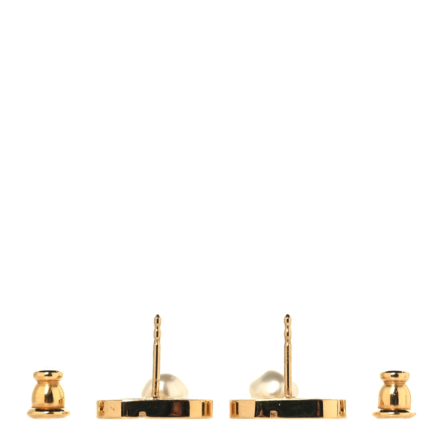 Christian Dior Pearl Petit CD Earrings Gold 3 of 5
