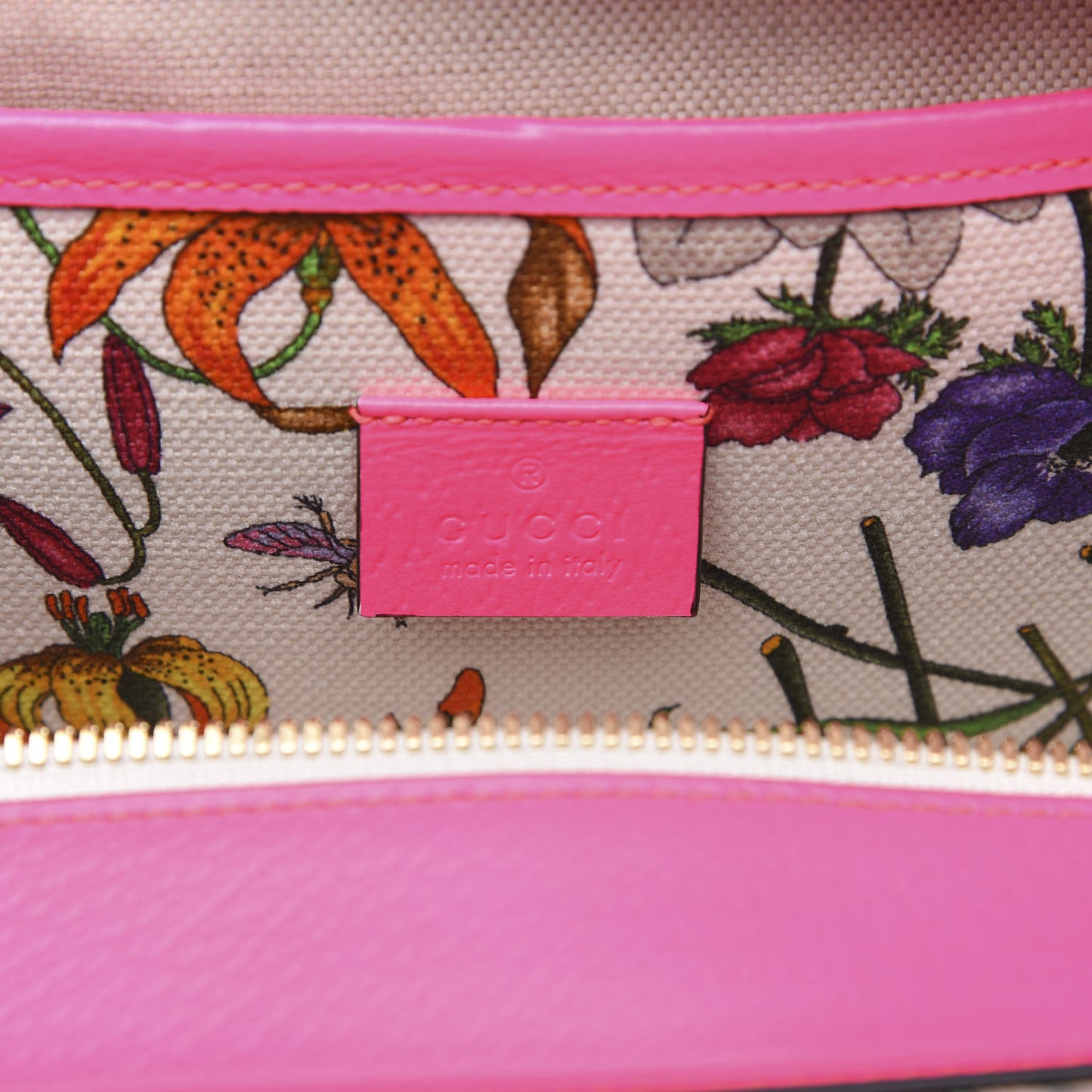 Canvas Large Flora Tote Pink Multicolor Fuchsia
