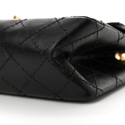 Chanel Aged Calfskin Quilted 2.55 Reissue Mini Flap Black 10 of 11