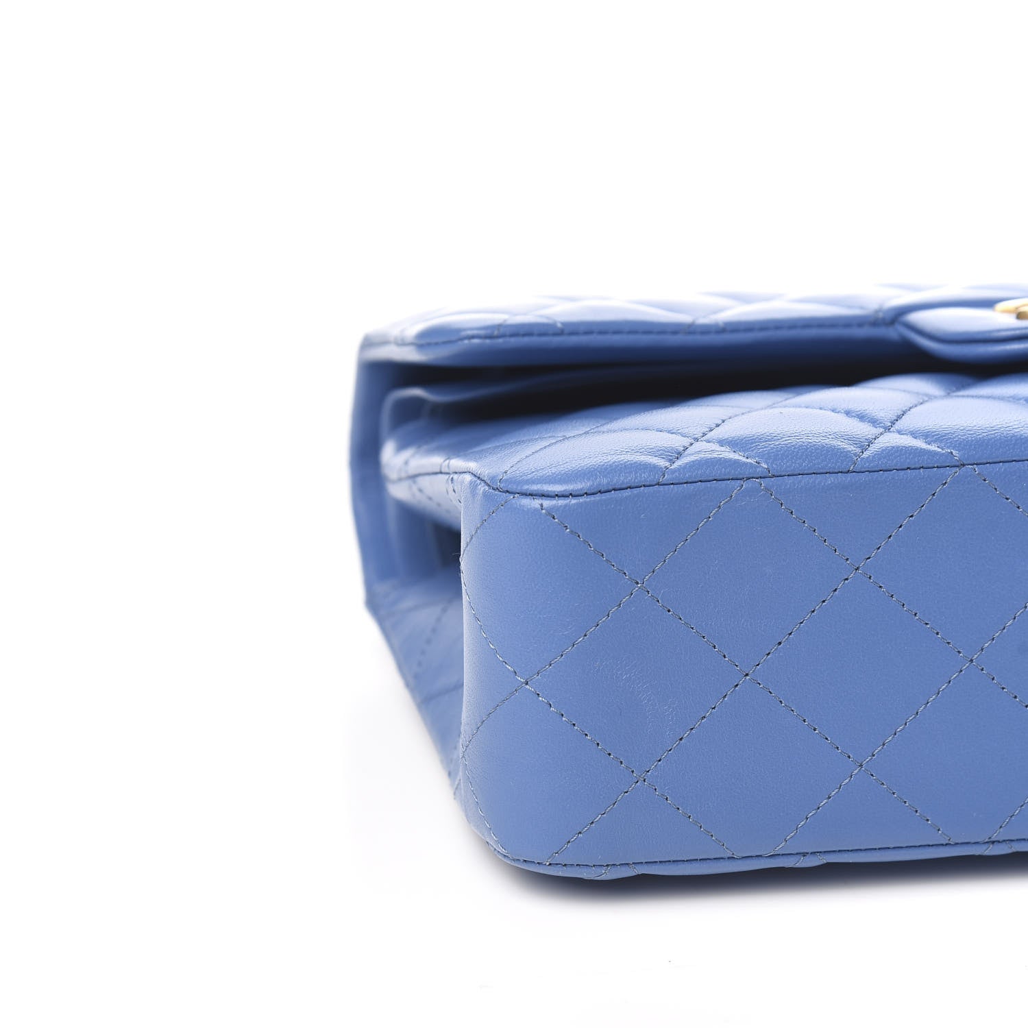 Chanel Lambskin Quilted Small Double Flap Blue 10 of 11