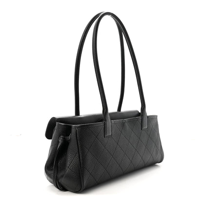 Chanel Grained Calfskin Stitched Urban Essentials Small Shopping Bag Black 3 of 10