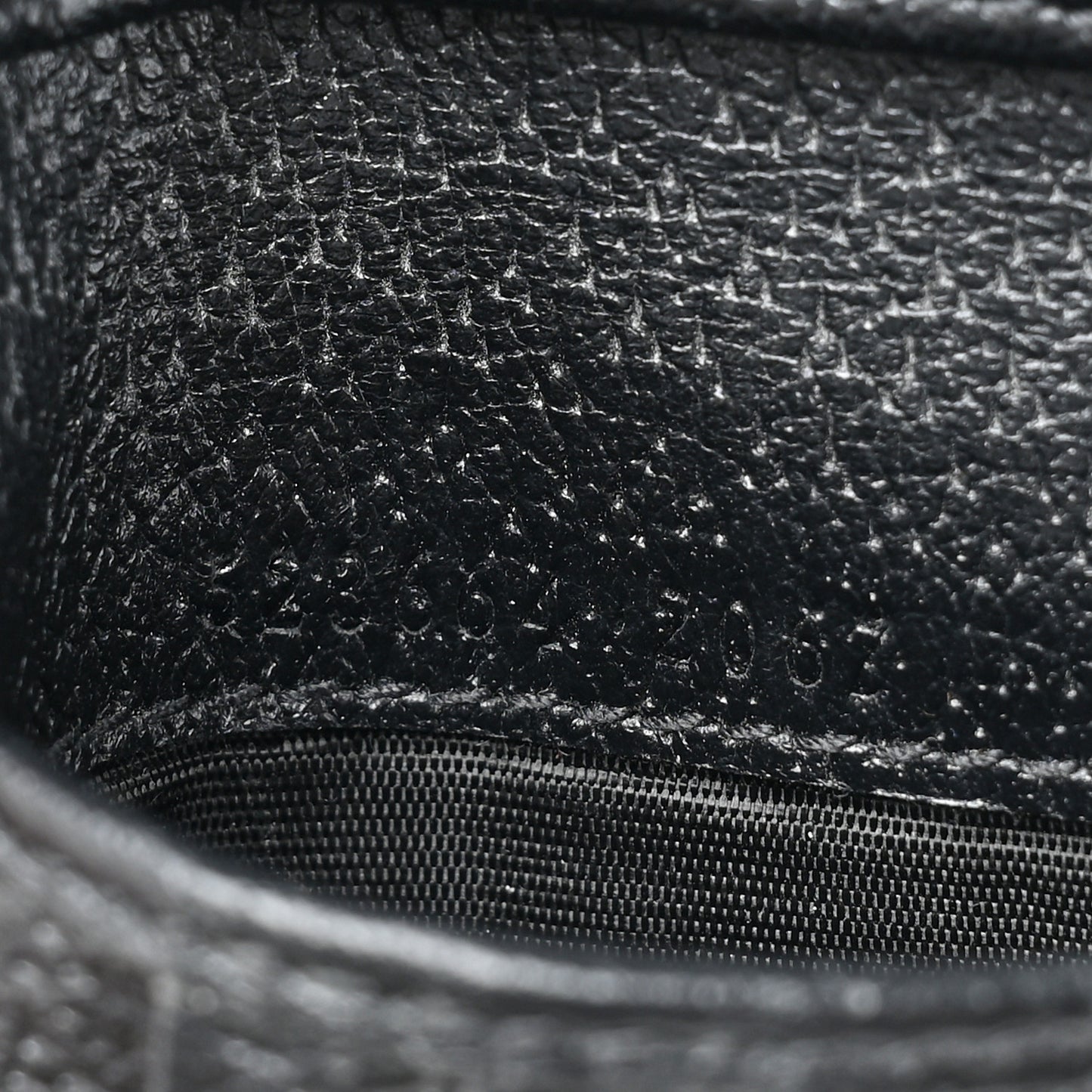 Calfskin Bee Bi-Fold Wallet Black