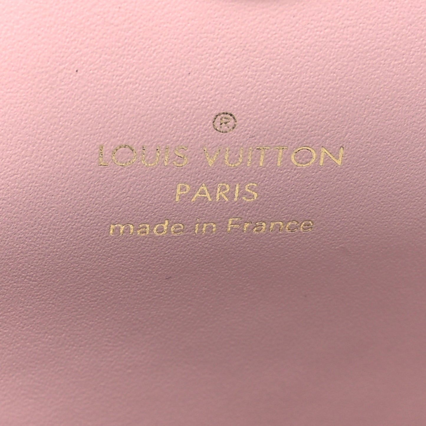 Monogram Flore Chain Wallet Rose Ballerine