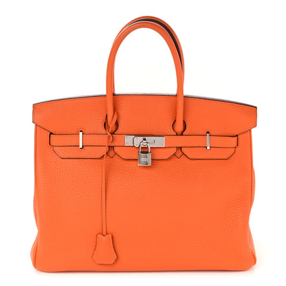 Hermes Togo Birkin 35 Orange 1 of 10