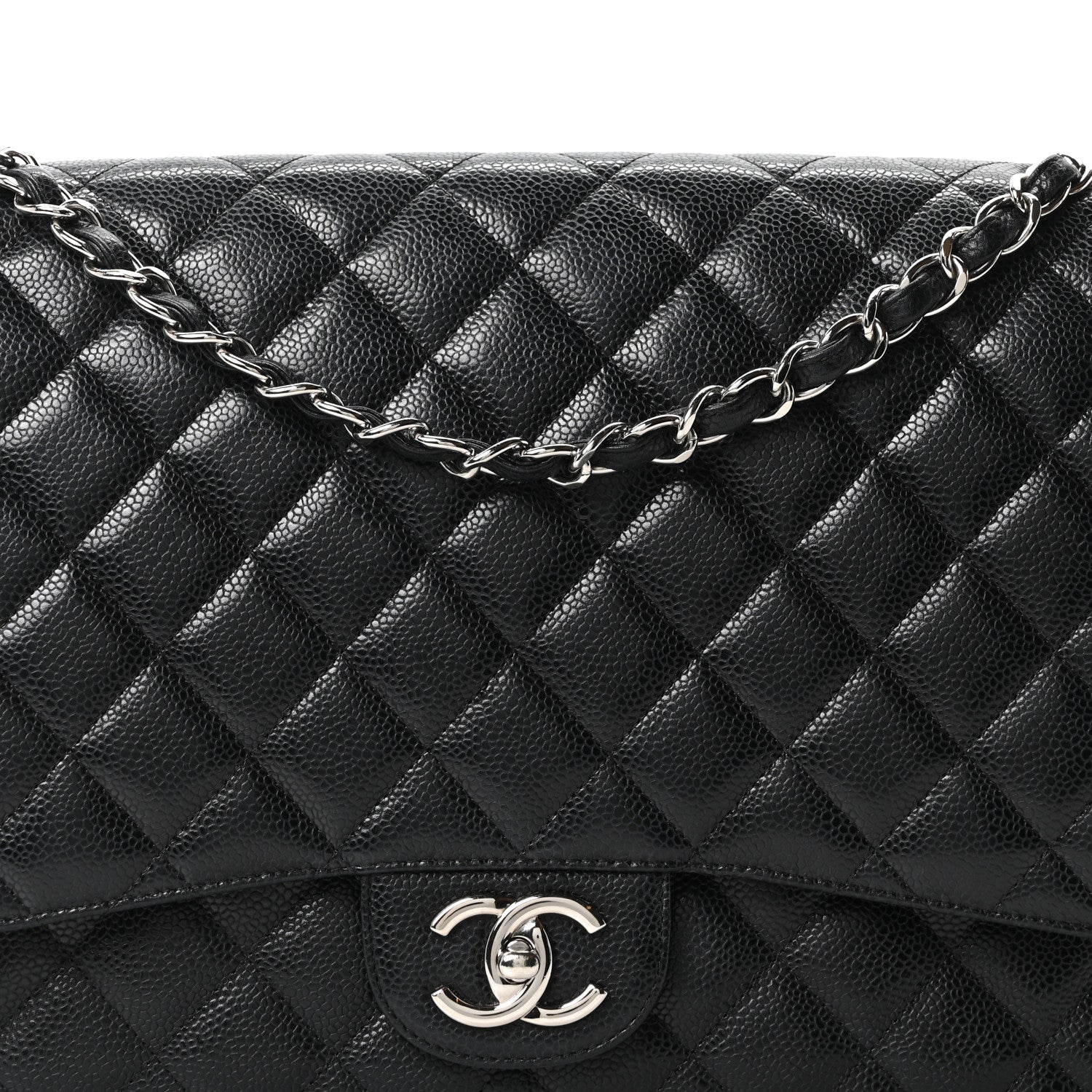 Chanel Caviar Quilted Maxi Double Flap Black 7 of 10