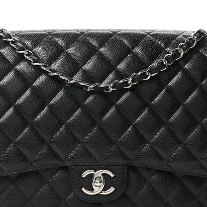 Chanel Caviar Quilted Maxi Double Flap Black 7 of 10