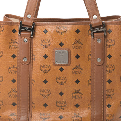 MCM Visetos Shopping Tote Cognac 8 of 18