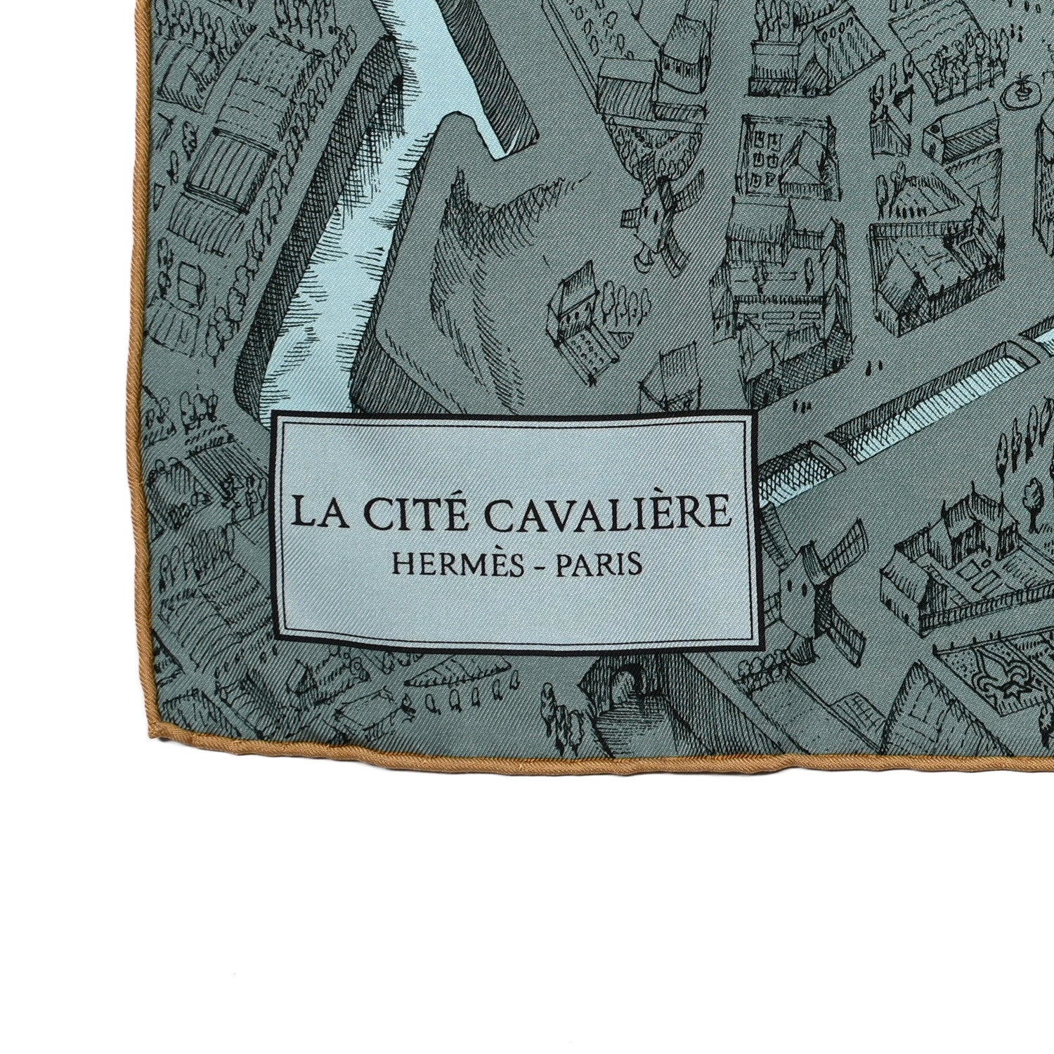 Hermes Silk La Cite Cavaliere Scarf 90 2 of 5