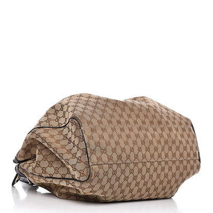 Gucci Monogram Large Sukey Tote Beige Ebony Black 4 of 24