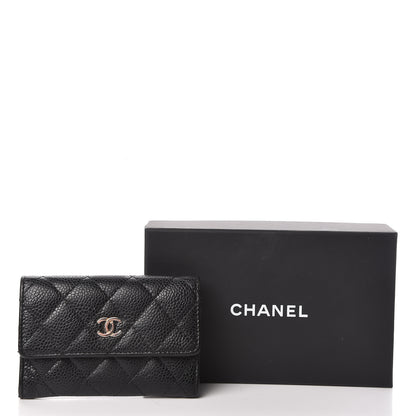 Chanel Caviar Quilted Flap Card Holder Black 10 of 10