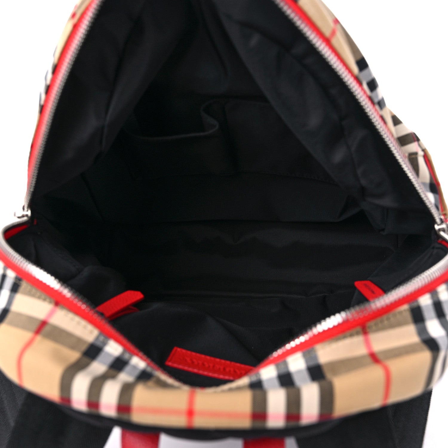 Burberry Vintage Check Embroidered Logo Backpack Antique Yellow 5 of 10