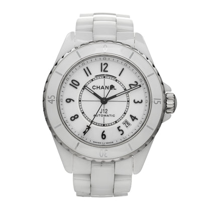 Chanel Stainless Steel Ceramic 38mm J12 Automatic Watch White 1 of 5