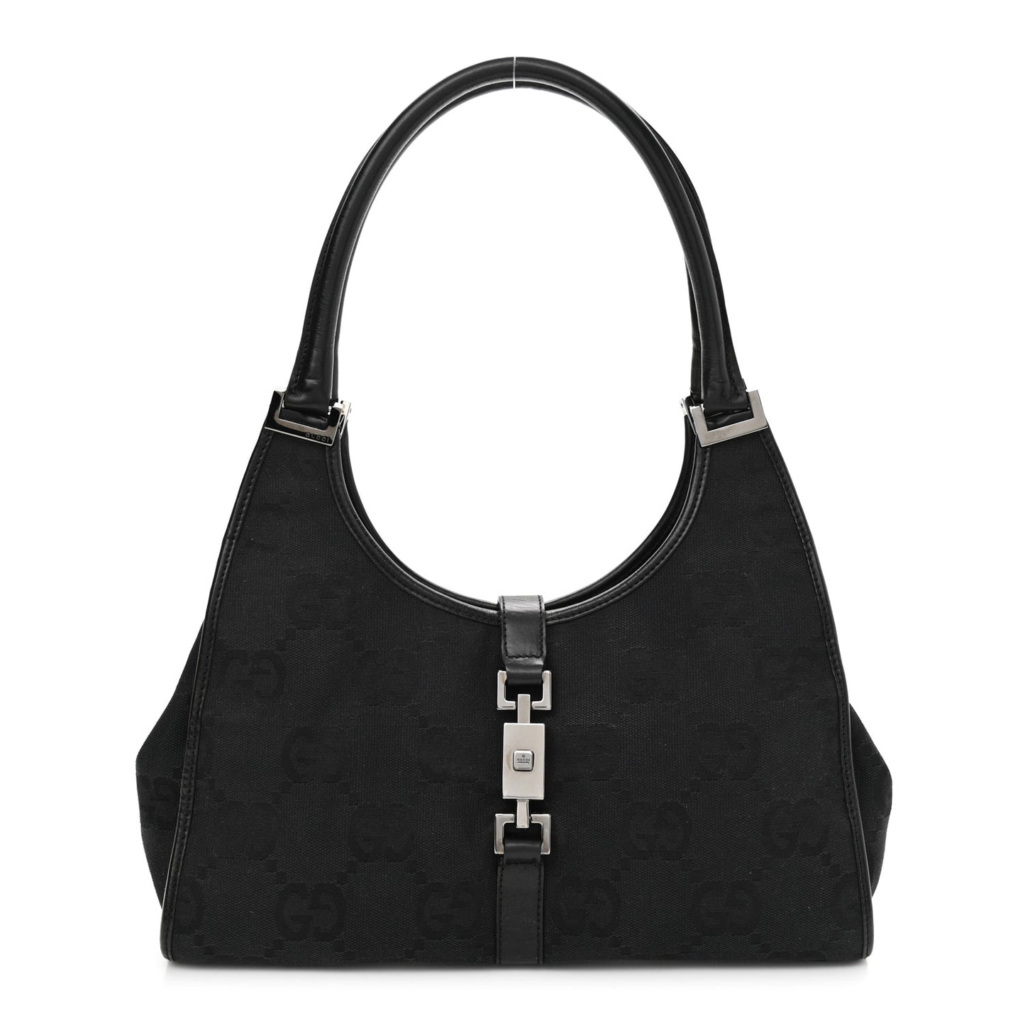 Monogram Jackie Shoulder Bag Black