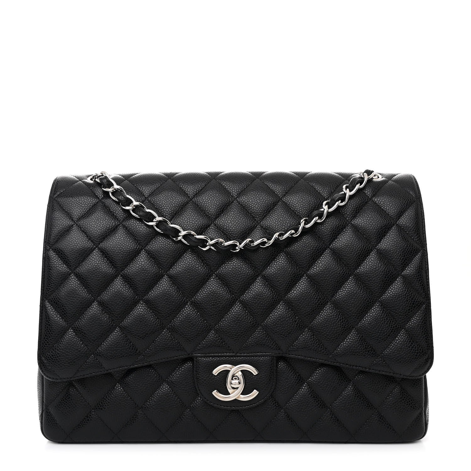 Chanel Caviar Quilted Maxi Double Flap Black 1 of 11