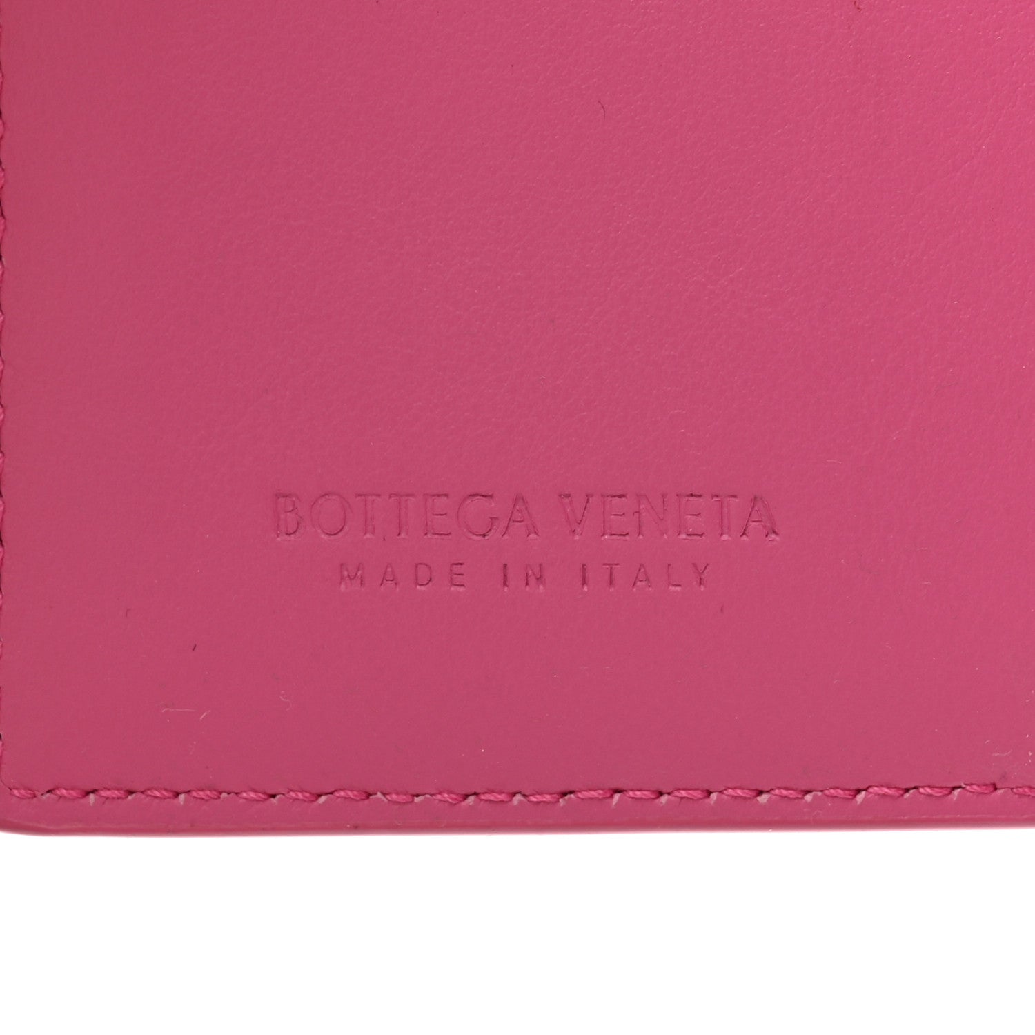 Bottega Veneta Metallic Patent Calfskin Intrecciato Zip Card Holder Pink 7 of 11