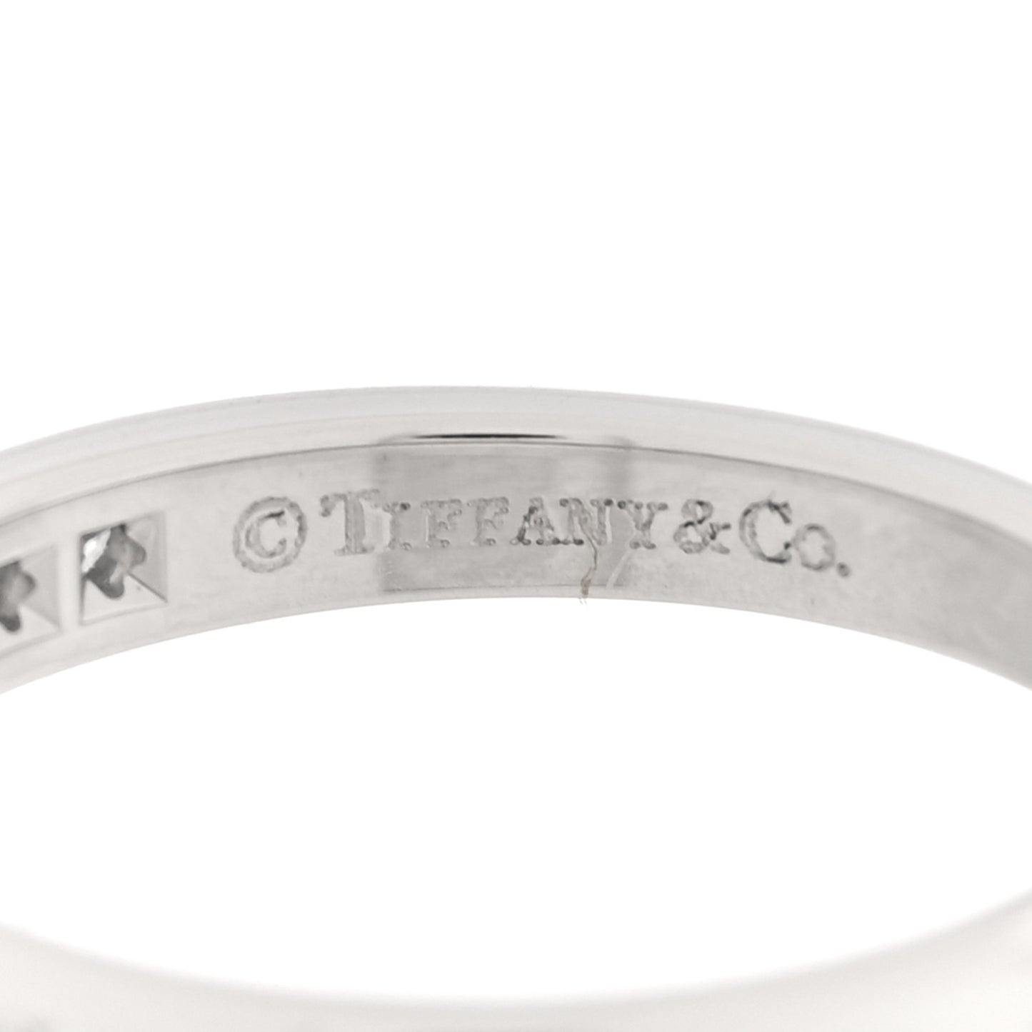 Platinum Diamond 2.5mm Half Circle Wedding Band Ring 49 5