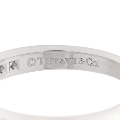 Tiffany Platinum Diamond 2.5mm Half Circle Wedding Band Ring 49 5 4 of 4