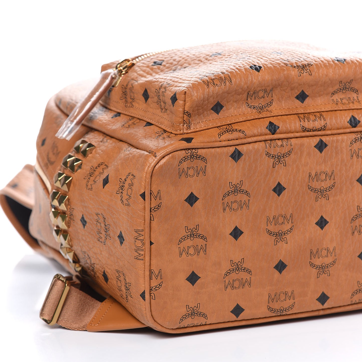 Visetos Small Side Stud Stark Backpack Cognac