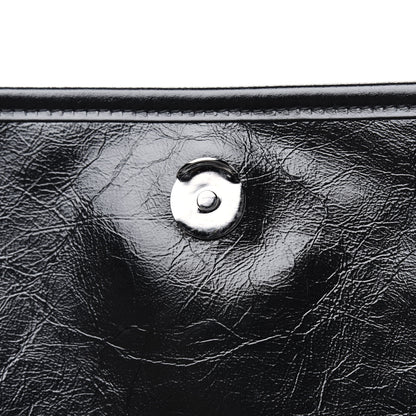 Saint Laurent Crinkled Calfskin Matelasse Monogram Medium Niki Chain Satchel Black 8 of 14