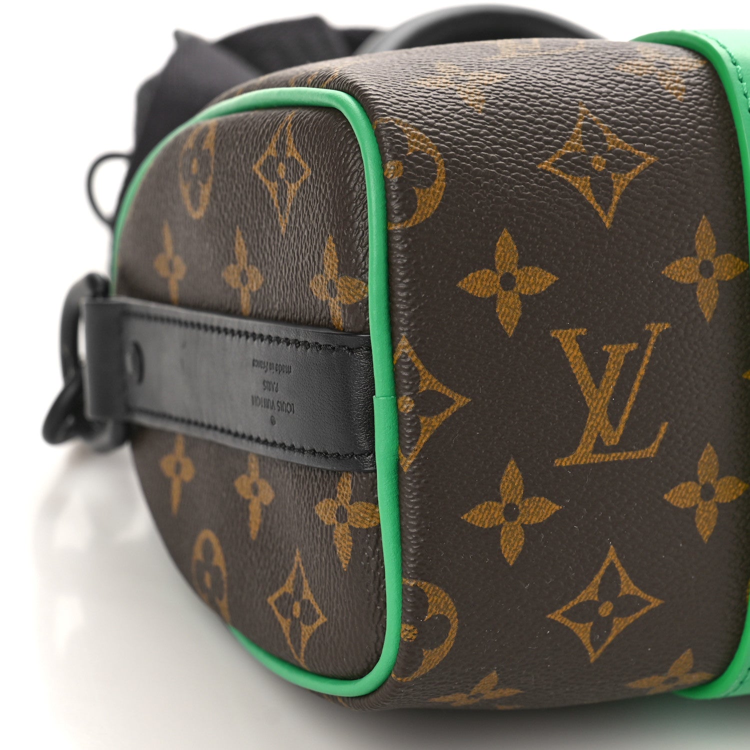 Louis Vuitton Monogram Macassar Keepall Bandouliere 25 Minty Green 7 of 8