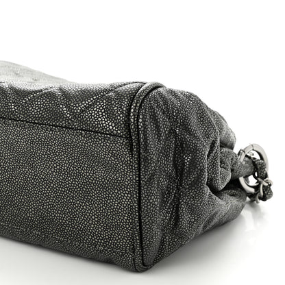 Chanel Metallic Caviar Quilted Timeless Accordion Flap Dark Silver 12 of 12