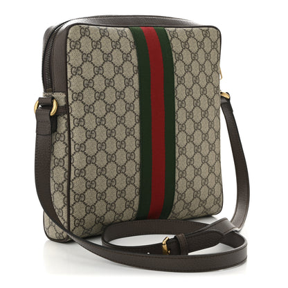Gucci GG Supreme Monogram Web Medium Ophidia Messenger Bag Brown 3 of 10