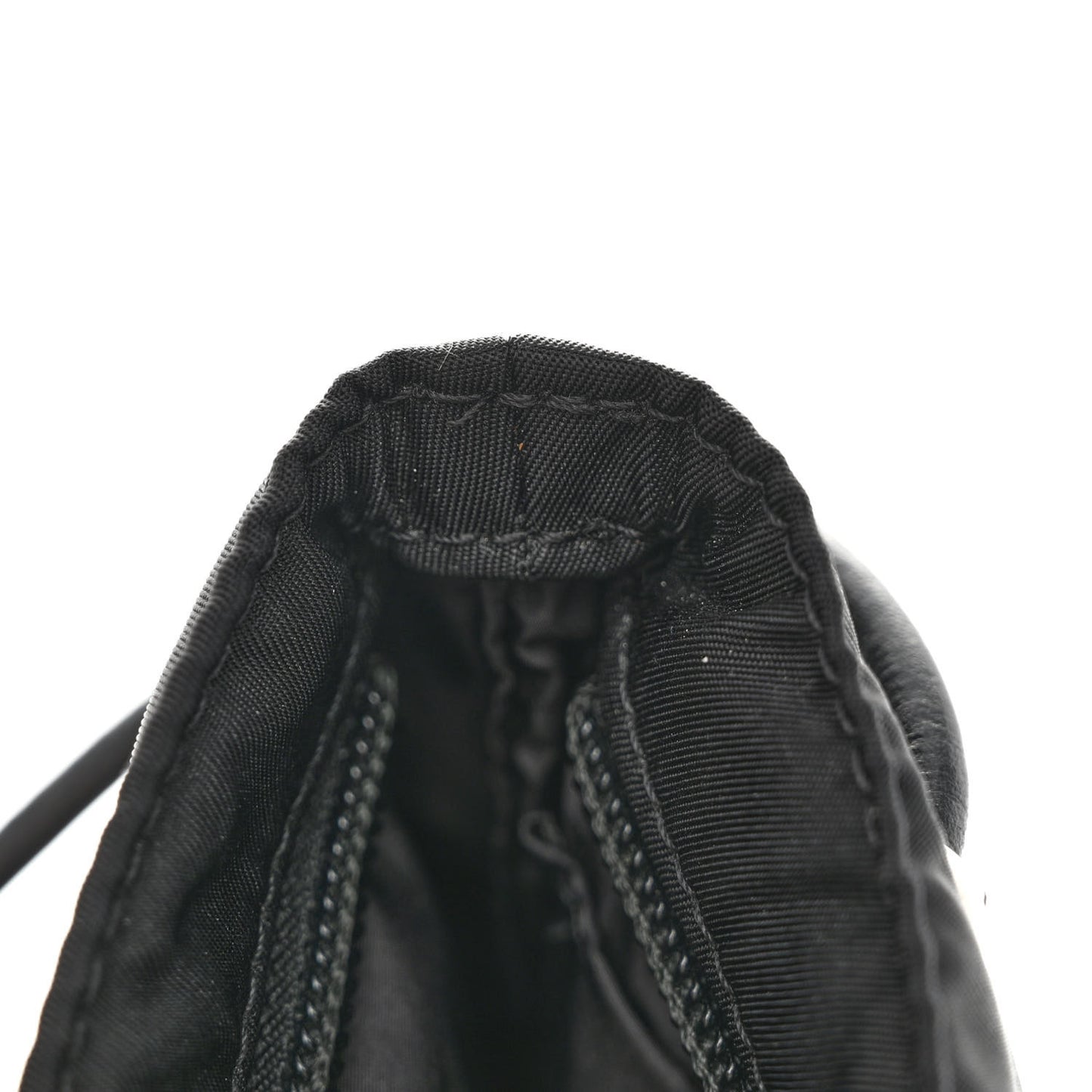 Nylon Logo Crossbody Phone Pouch Black