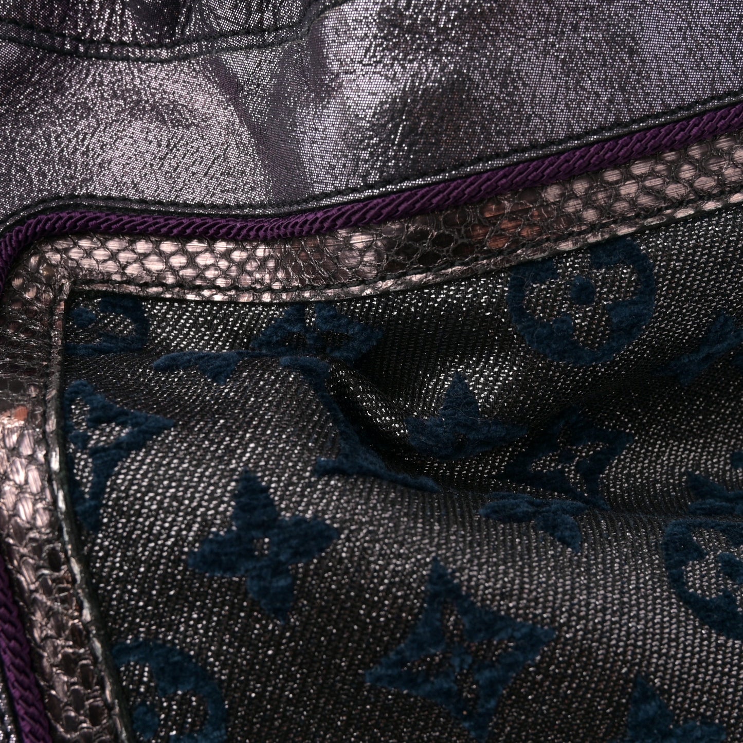 Monogram Lurex Bluebird