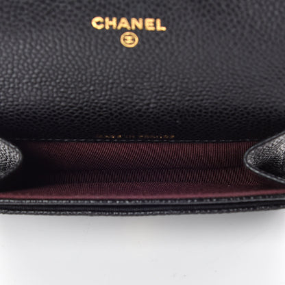 Chanel Caviar Quilted Flap Card Holder Black 7 of 11