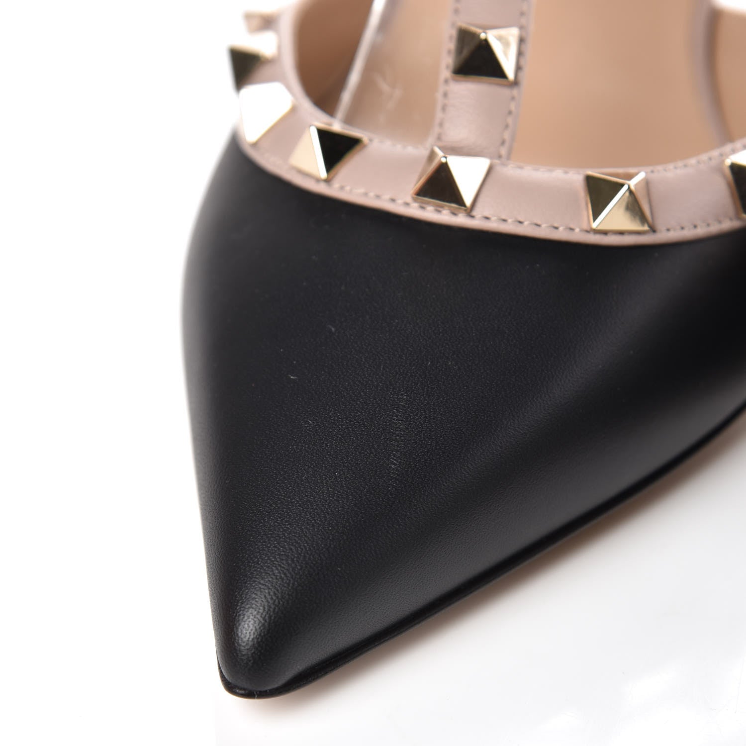Valentino Garavani Calfskin Nappa Rockstud Ankle Strap 65mm Pumps 38.5 Black Poudre 10 of 10