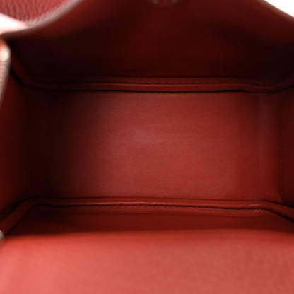 Hermes Taurillon Clemence Mini Lindy 20 Cuivre 5 of 11