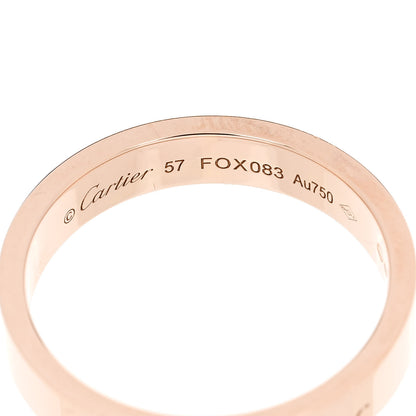 Cartier 18K Pink Gold Diamond 4mm C De Cartier Wedding Band Ring 57 8 4 of 4
