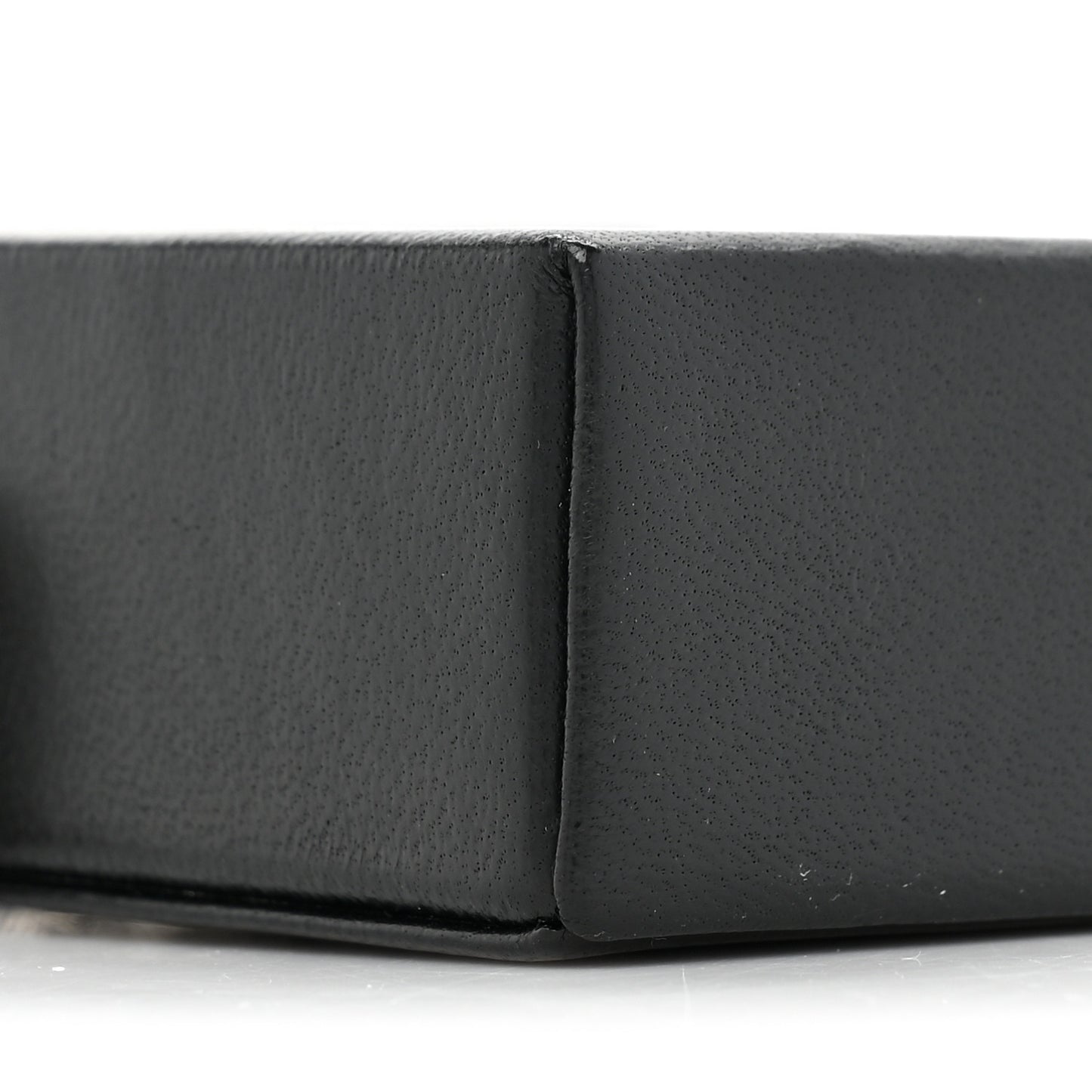 Lambskin Smoking Box Crossbody Black