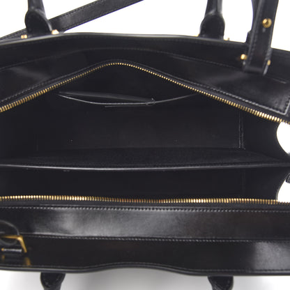 Saint Laurent Shiny Calfskin Medium Uptown Tote Black 6 of 10