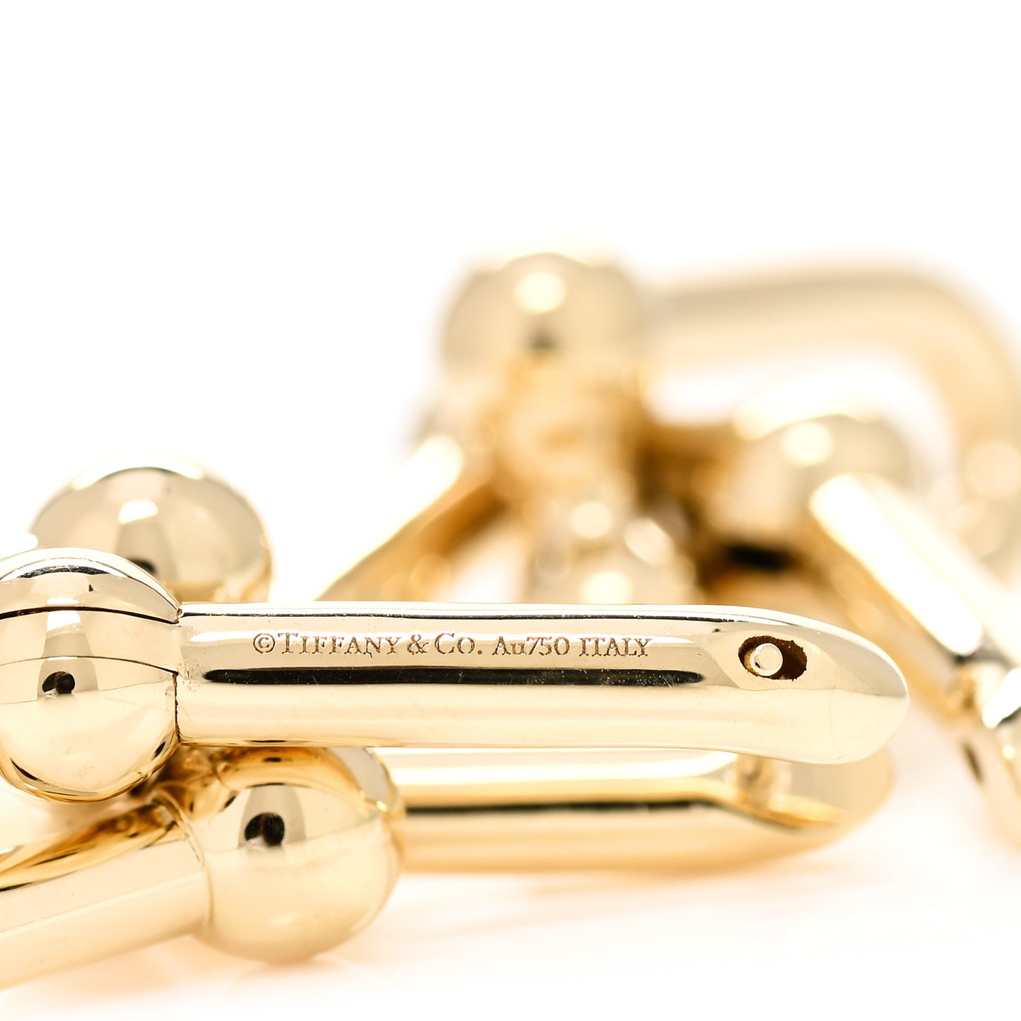 18K Yellow Gold Large HardWear Link Earrings