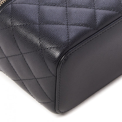 Chanel Caviar Quilted Small Vanity Case With Chain Black 8 of 10