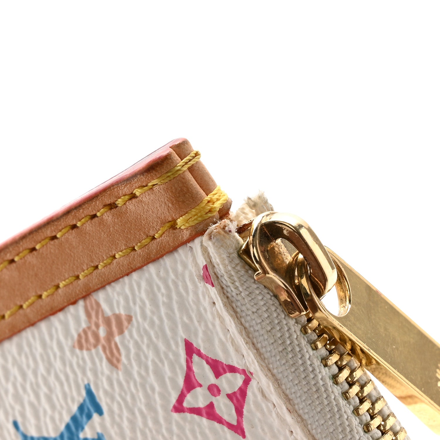 Louis Vuitton Monogram Multicolor Key Pouch White 8 of 11