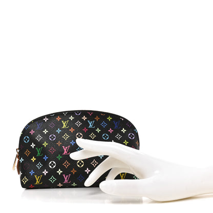 Louis Vuitton Monogram Multicolor Cosmetic Pouch Black Grenade 2 of 8