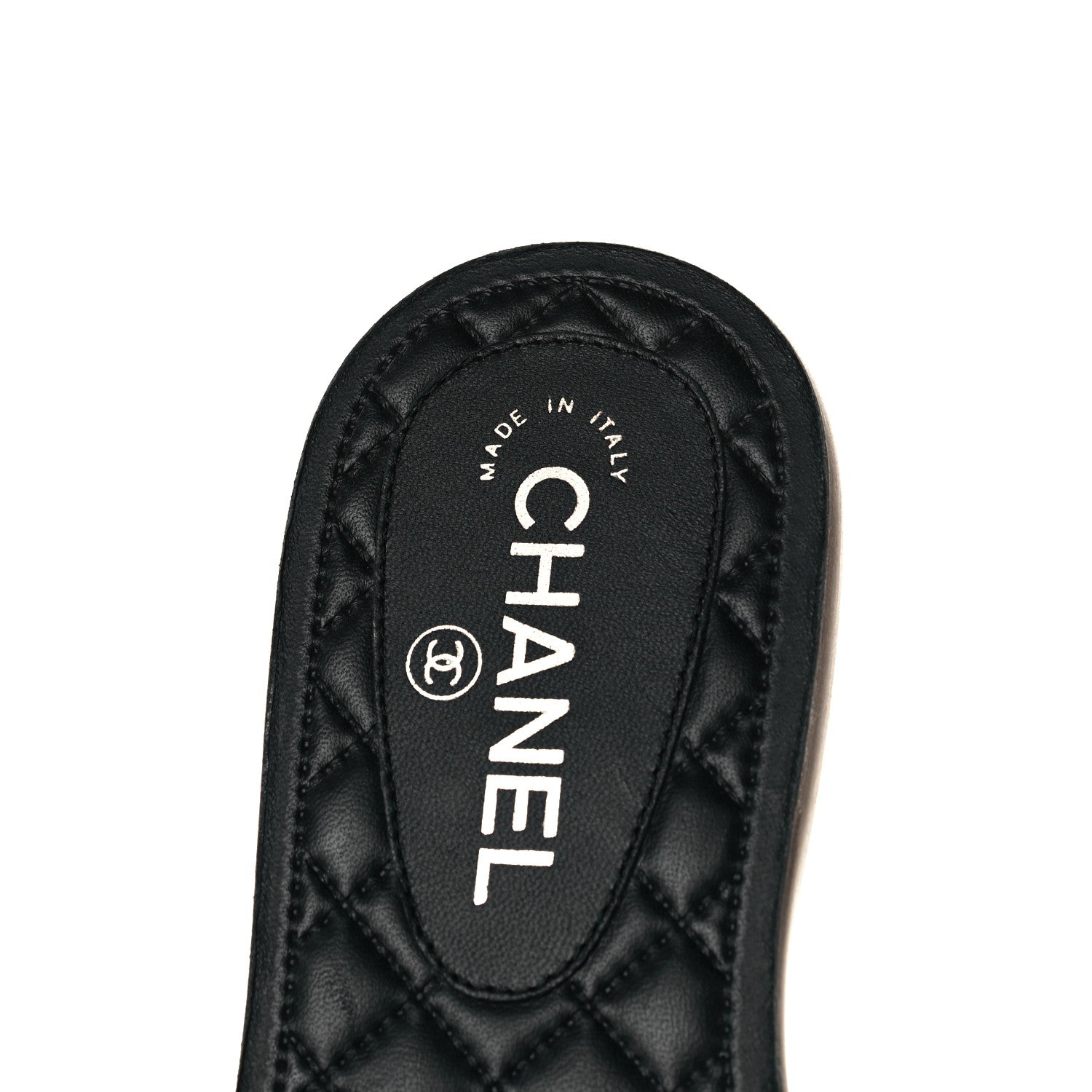 Chanel Calfskin Pearl Cord CC Mules 37 Black Ivory 5 of 7