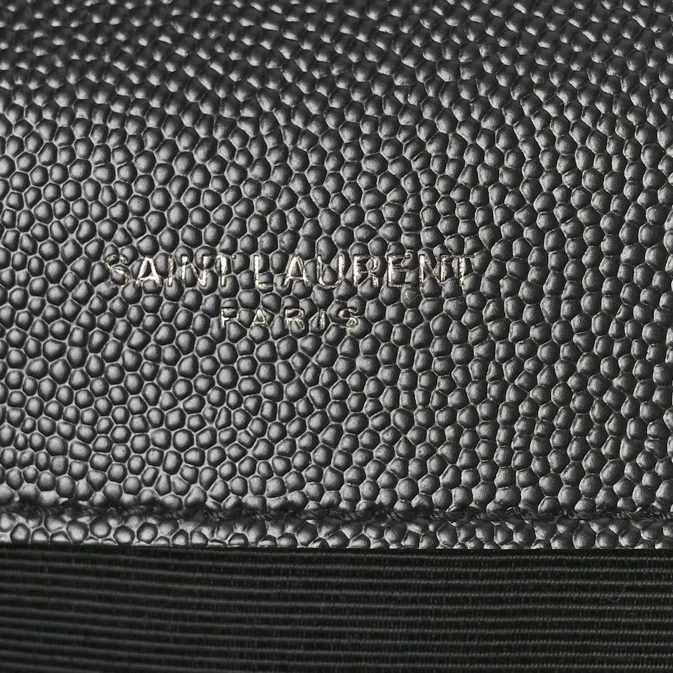 Saint Laurent Grain De Poudre Textured Mixed Matelasse Triquilt Medium Monogram Monochrome Satchel Black 6 of 10