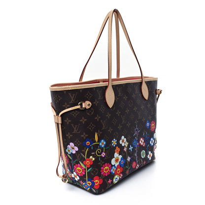 Louis Vuitton LV X TM Monogram Flowers Neverfull MM 4 of 10